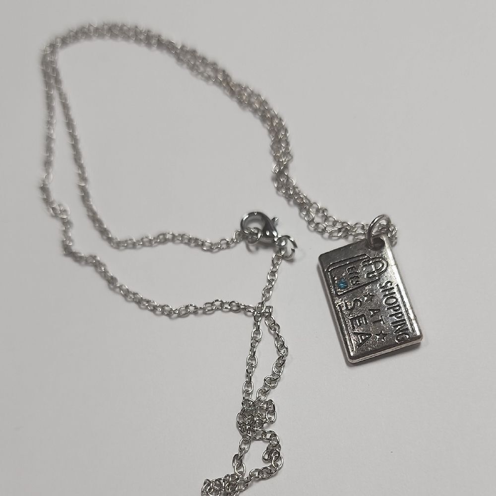 Effy Silver Tone Chain Necklace with Pendant Shopping At Sea
